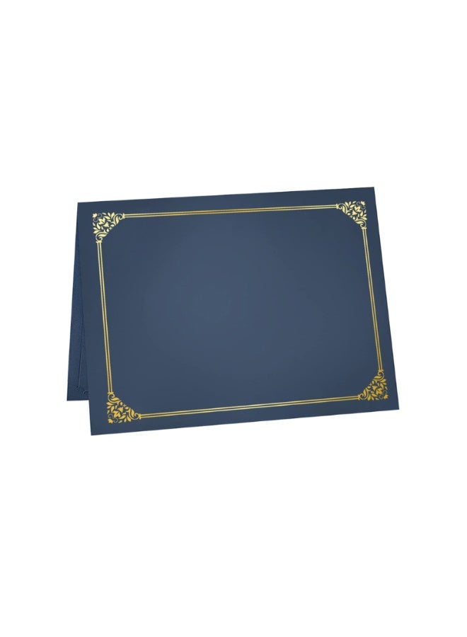 Kalon A5 Blue Certificate Holders Premium Diploma Presentation Folder Document Cover - Image 2